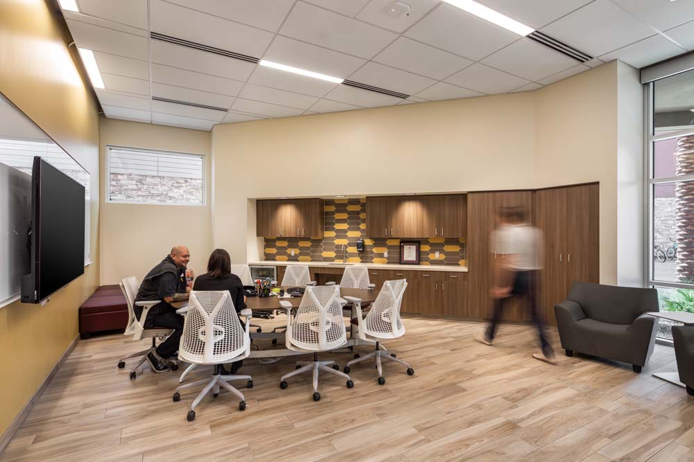 Gathering space within the community center