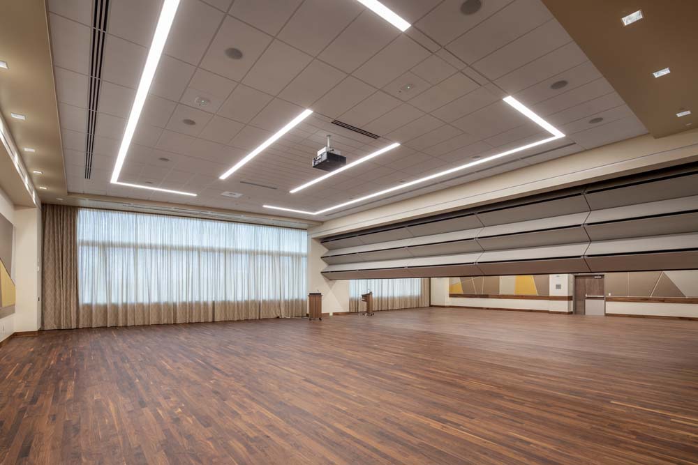 Large ballroom within the community center