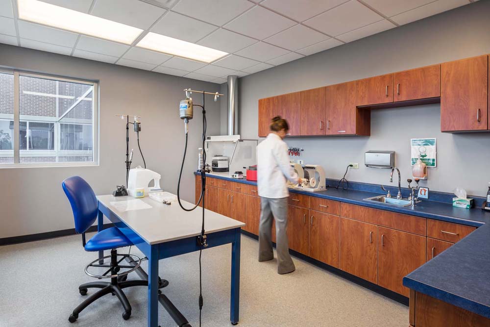 Lab space within the clinic