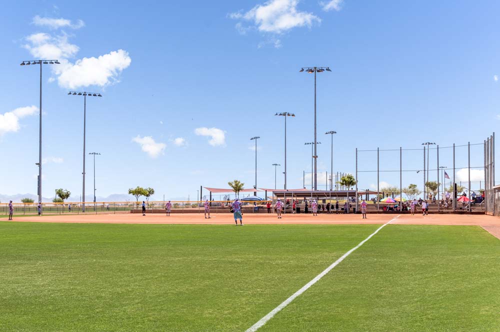 Baseball field at the athletic complex