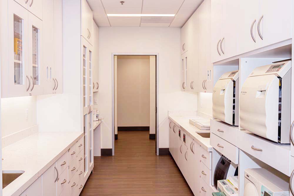 Lab room in the dental specialist clinic