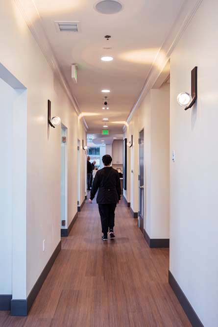 Corridor in the dental specialist clinic