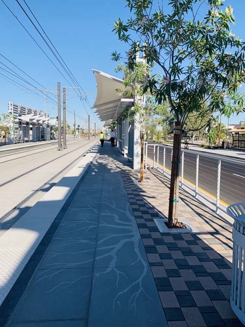 Light rail station