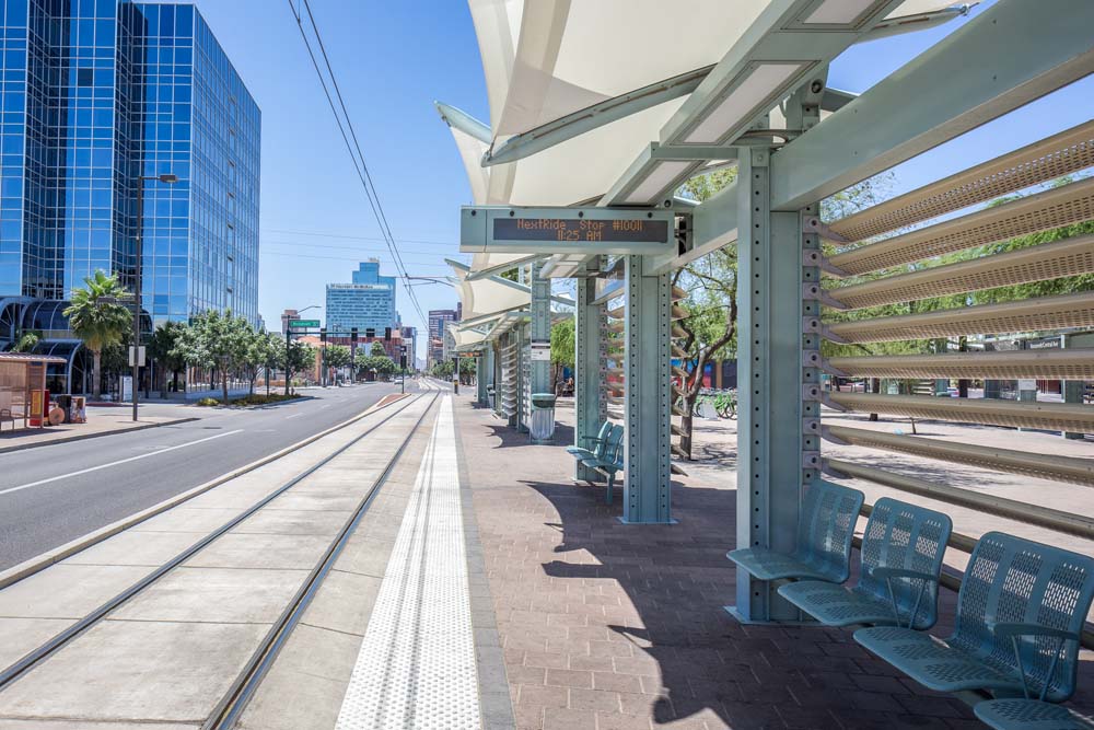 Light rail station