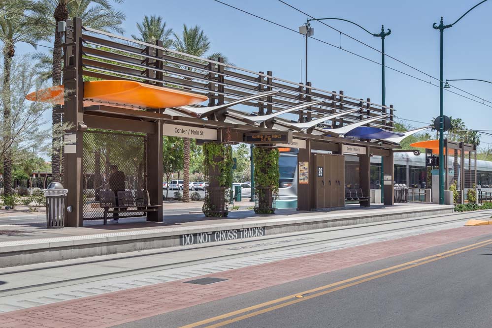 Light rail station