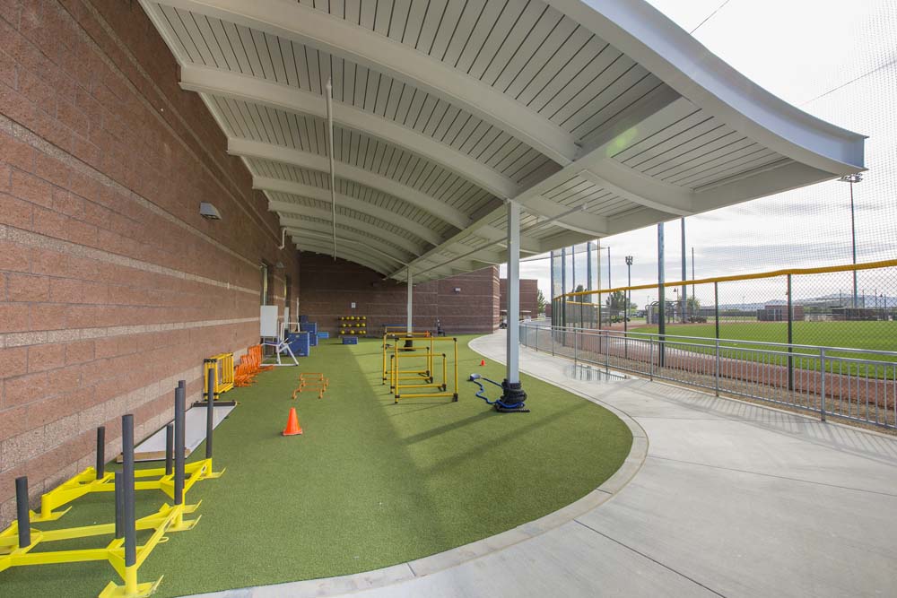 Outdoor workout area of the clubhouse
