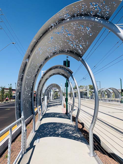 Light rail station
