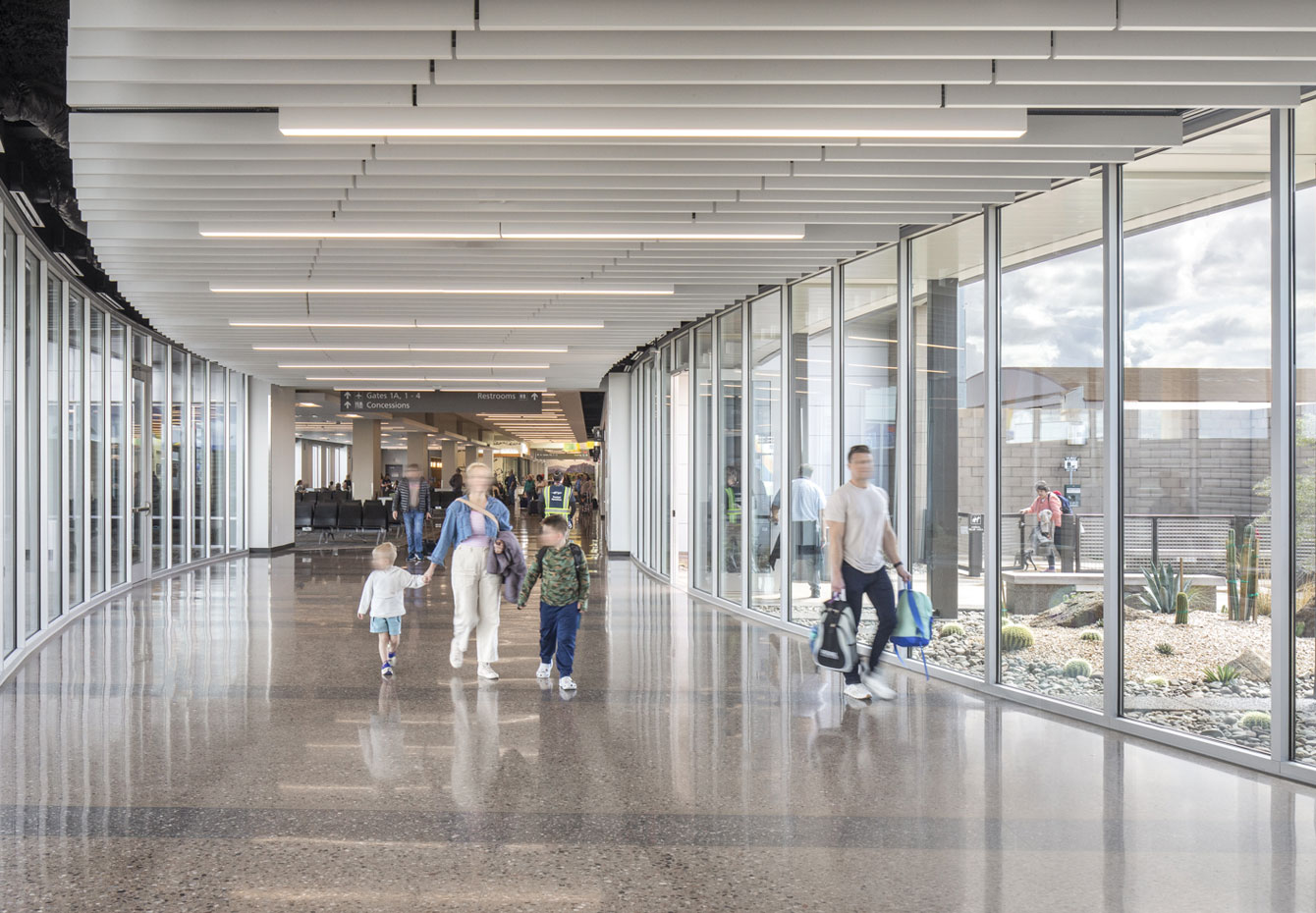 AZA Modernization pedestrian walkway