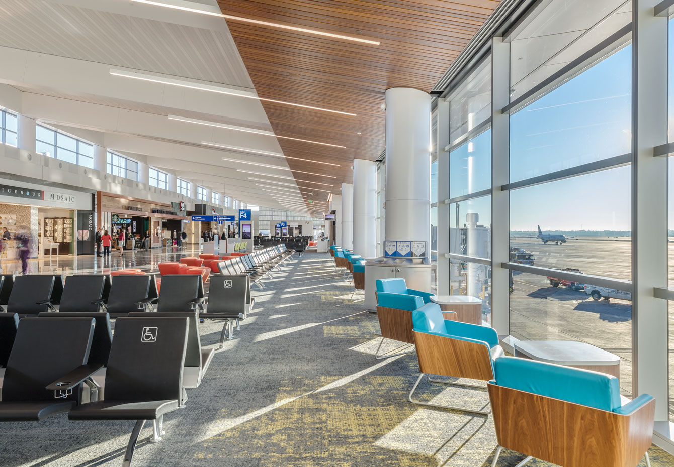 PHX Terminal 3 South Concourse looking towards the runway